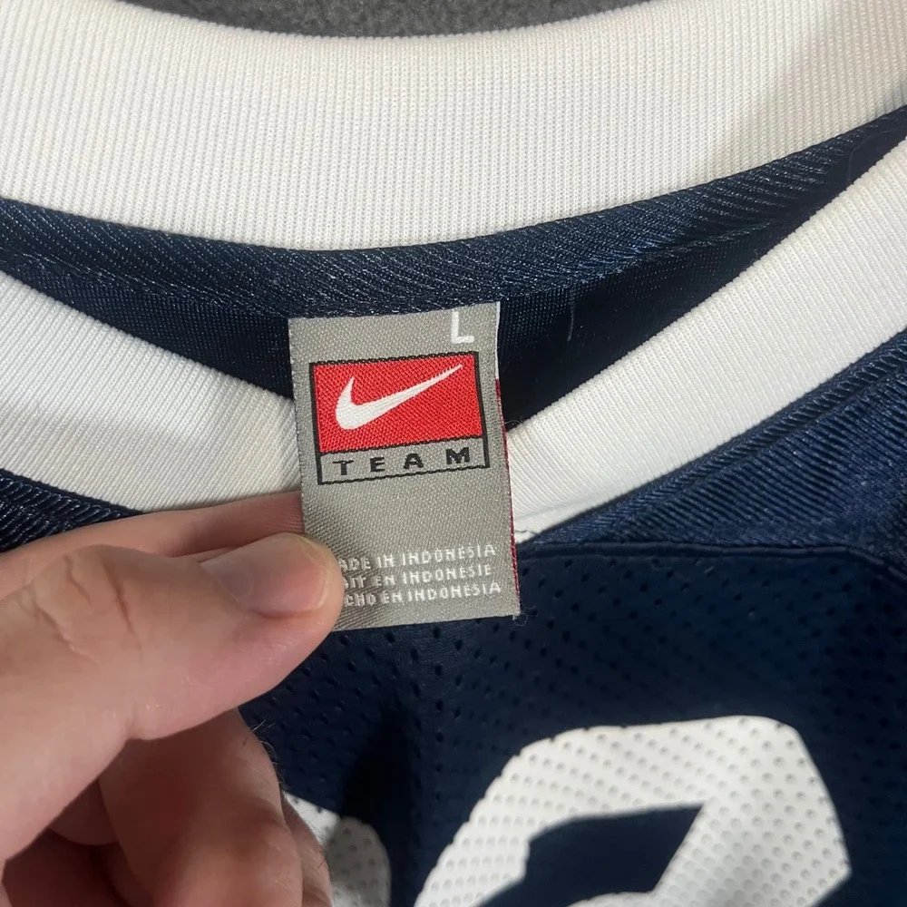 Nike Penn State Kids Navy Mesh Football Jersey #22 Size Large VTG Y2K